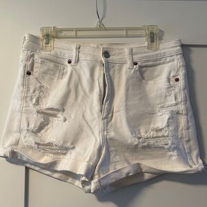 American Eagle Outfitters White Mom Shorts